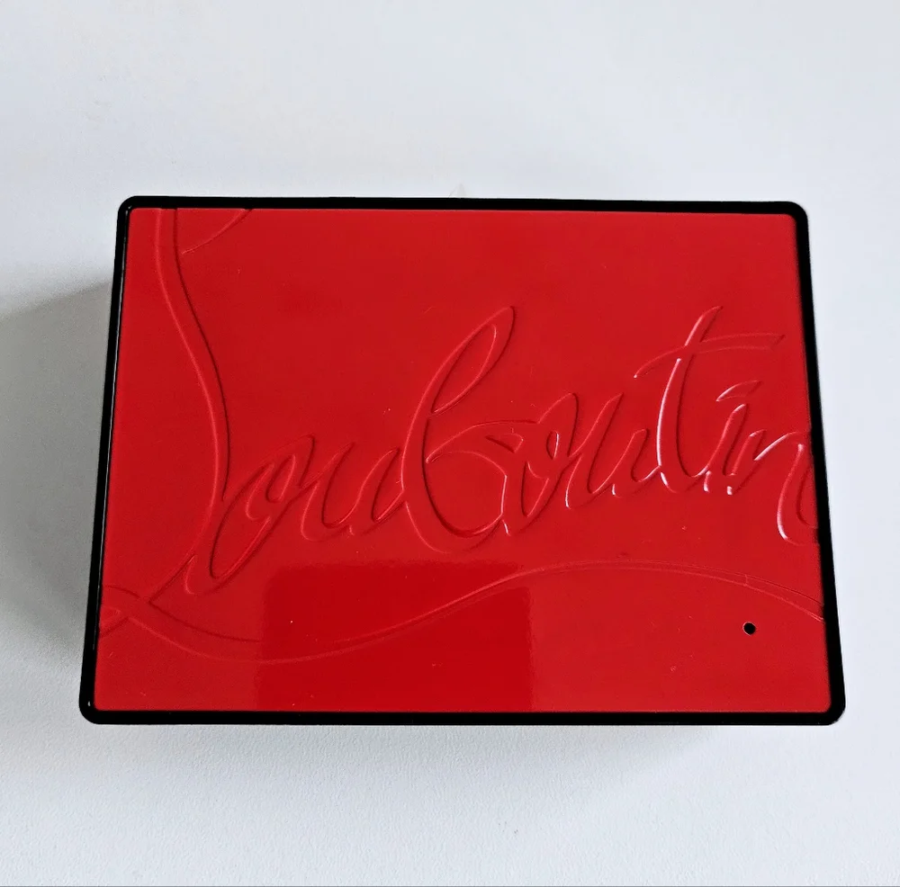 New Unused Christian Louboutin Black Refillable Makeup Case - Picture 3 of 5